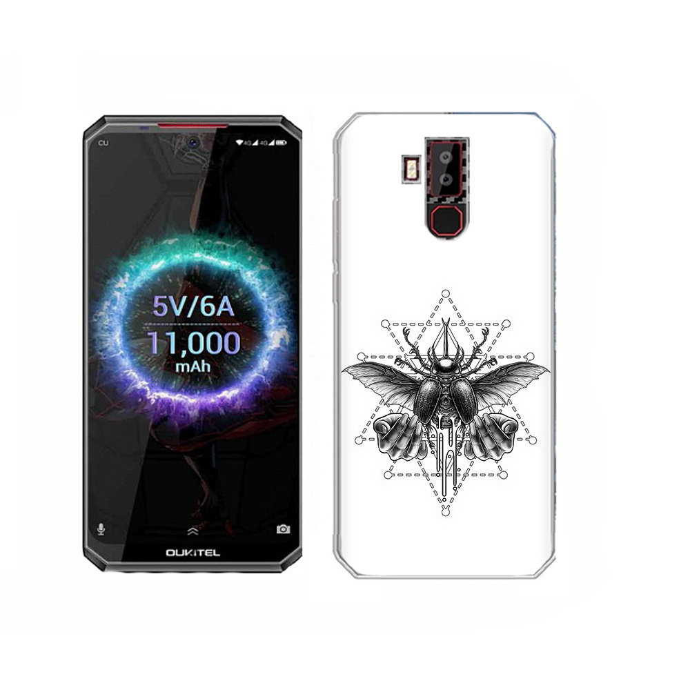 

Чехол MyPads Tocco для Oukitel K13 Pro скарабей, Прозрачный, Tocco