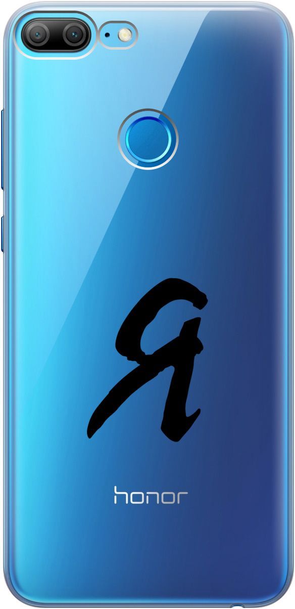 

Силиконовый чехол на Honor 9 Lite с 3D принтом "I" прозрачный, Прозрачный;черный, 5226