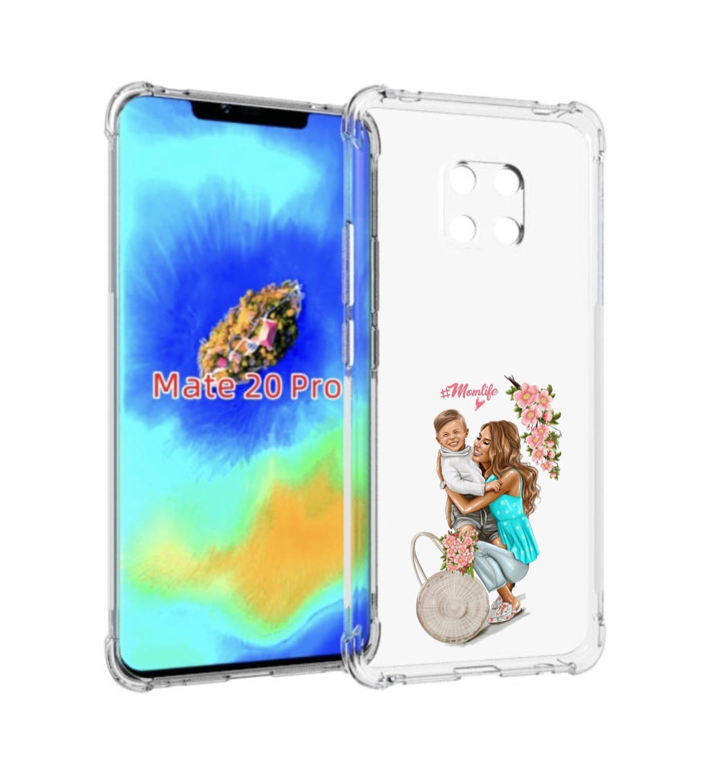 

Чехол MyPads Momlife для Huawei Mate 20 Pro/Mate 20 RS 6.39, Прозрачный, Tocco