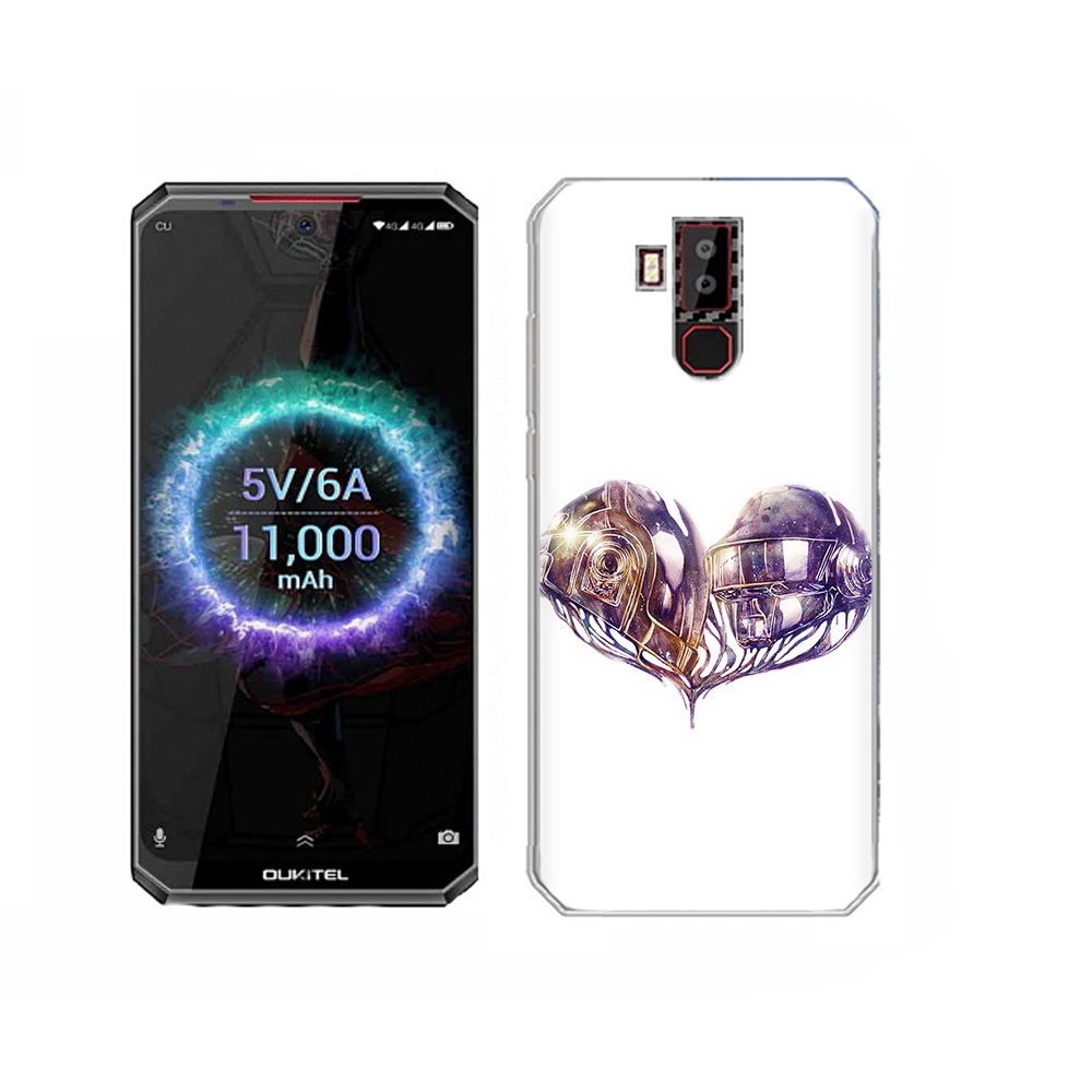 

Чехол MyPads Tocco для Oukitel K13 Pro сердце абстракция, Прозрачный, Tocco