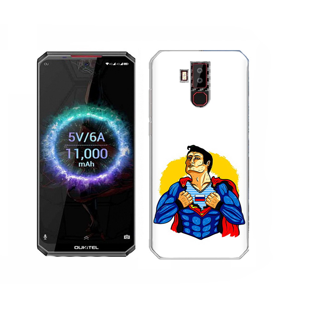 

Чехол MyPads Tocco для Oukitel K13 Pro русский супермен, Прозрачный, Tocco