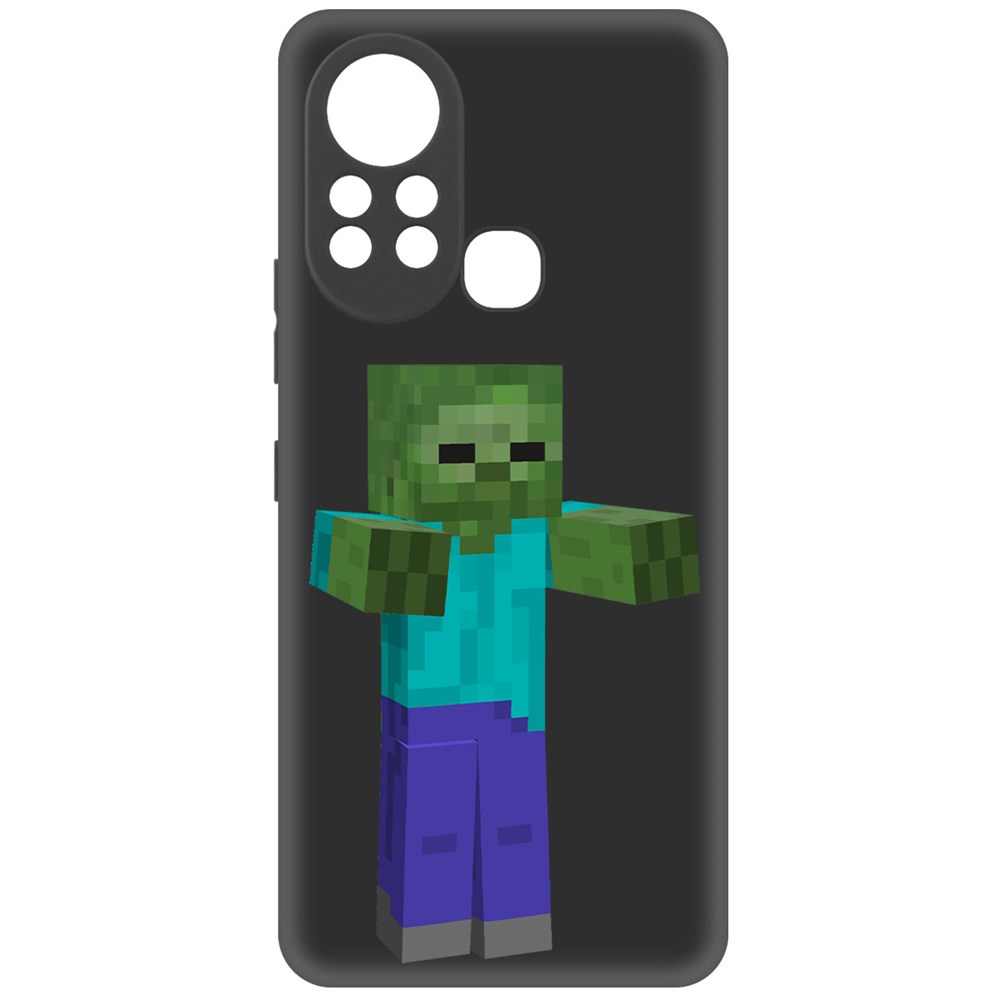

Чехол-накладка Софт Minecraft-Гигант для INFINIX Hot 11S, Черный