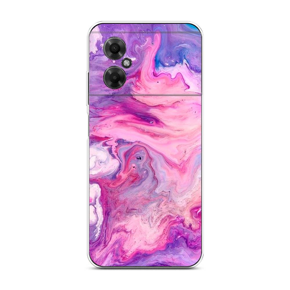 

Чехол на Xiaomi Poco M4 5G "Нежно-розовая абстракция", Розовый, 316550-3