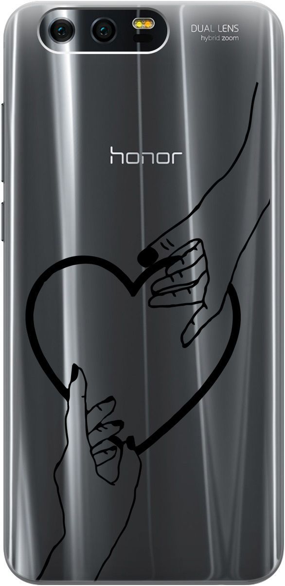 

Силиконовый чехол на Honor 9с 3D принтом "Hands" прозрачный, Прозрачный;черный, 5224