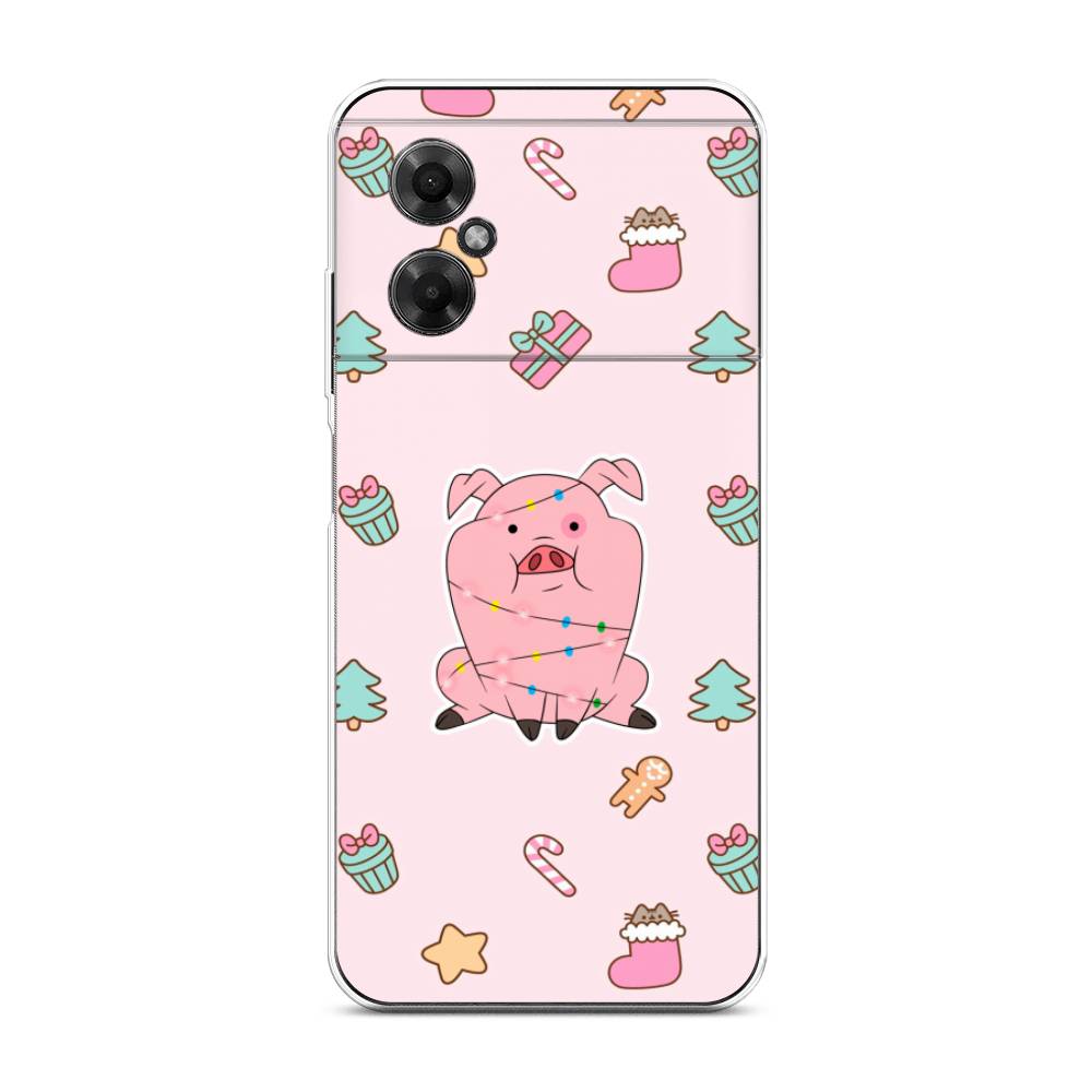 

Чехол на Xiaomi Poco M4 5G "Розовая свинка", Розовый;зеленый, 316550-5