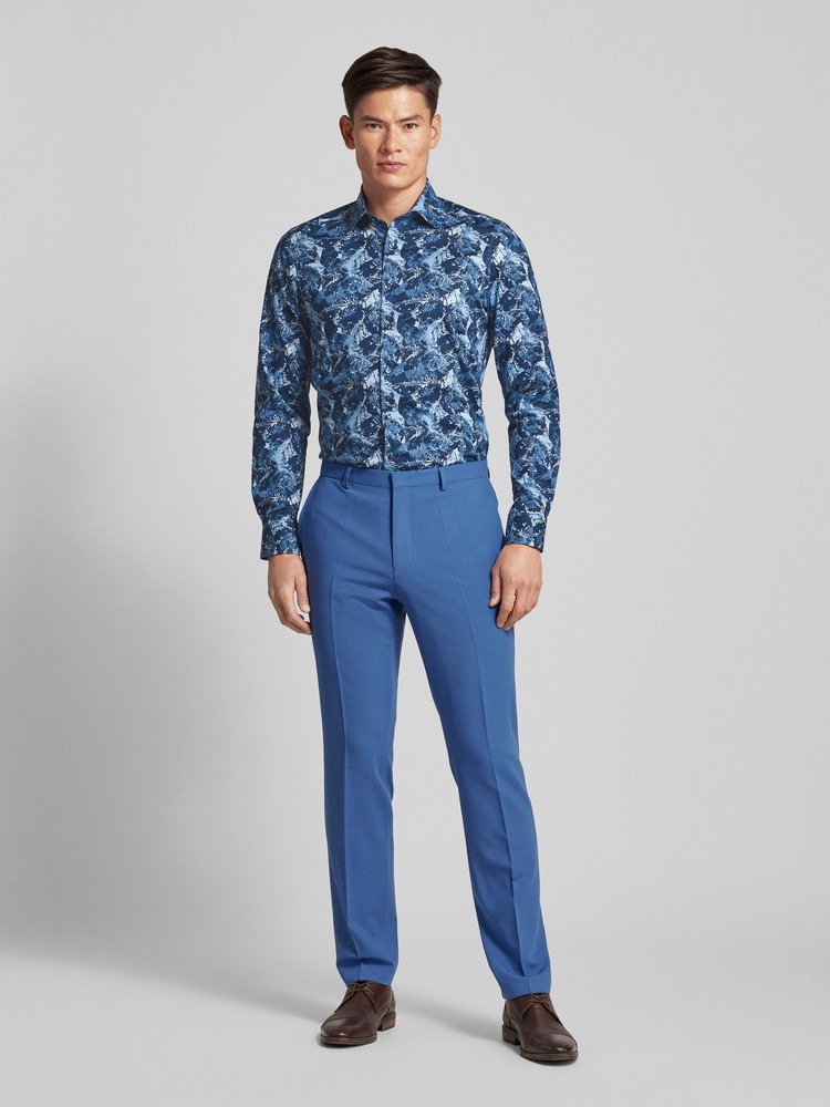 Рубашка мужская Olymp 201864 синяя 40 EU 12964₽