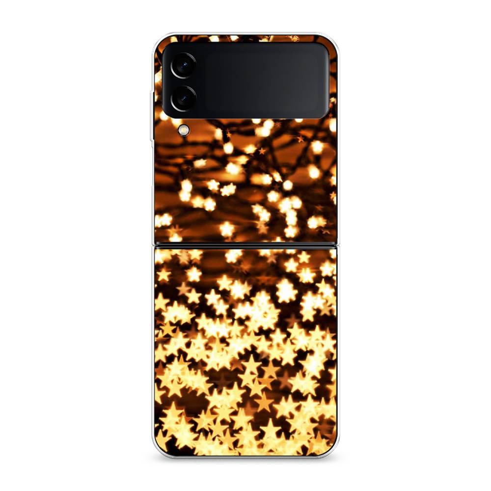 

Чехол на Samsung Galaxy Z Flip 3 "Новогодняя гирлянда", Золотистый, 2103750-5
