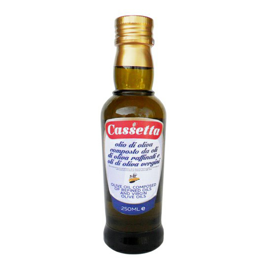 

Оливковое масло Cassetta рафинированное с добавлением нерафинированного масла 250 мл