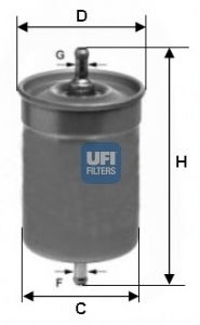

Фильтр топливный UFI 31.500.00