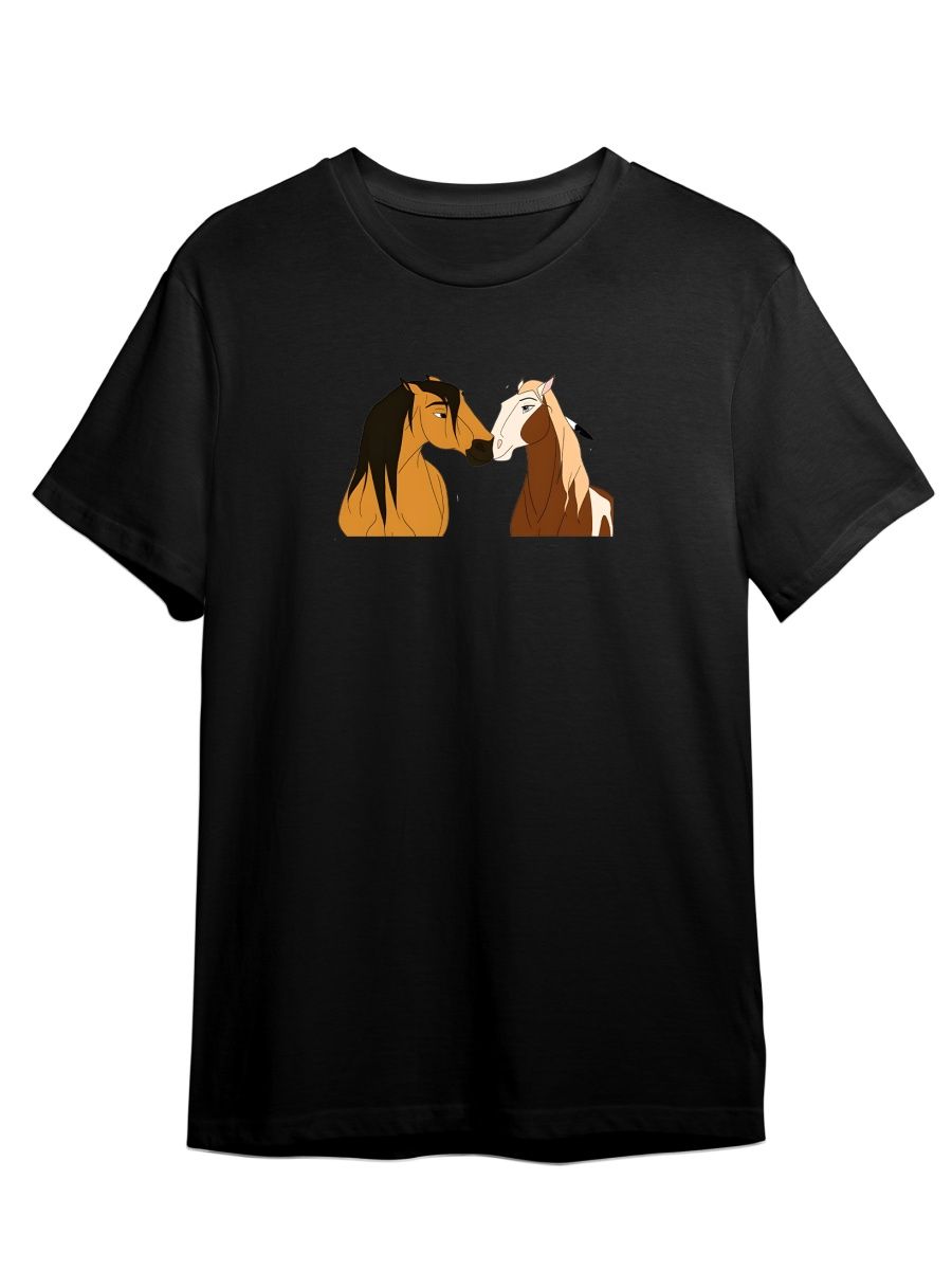 фото Футболка унисекс сувенирshop спирит/душа прерий/мультфильм 1 черная 2xl