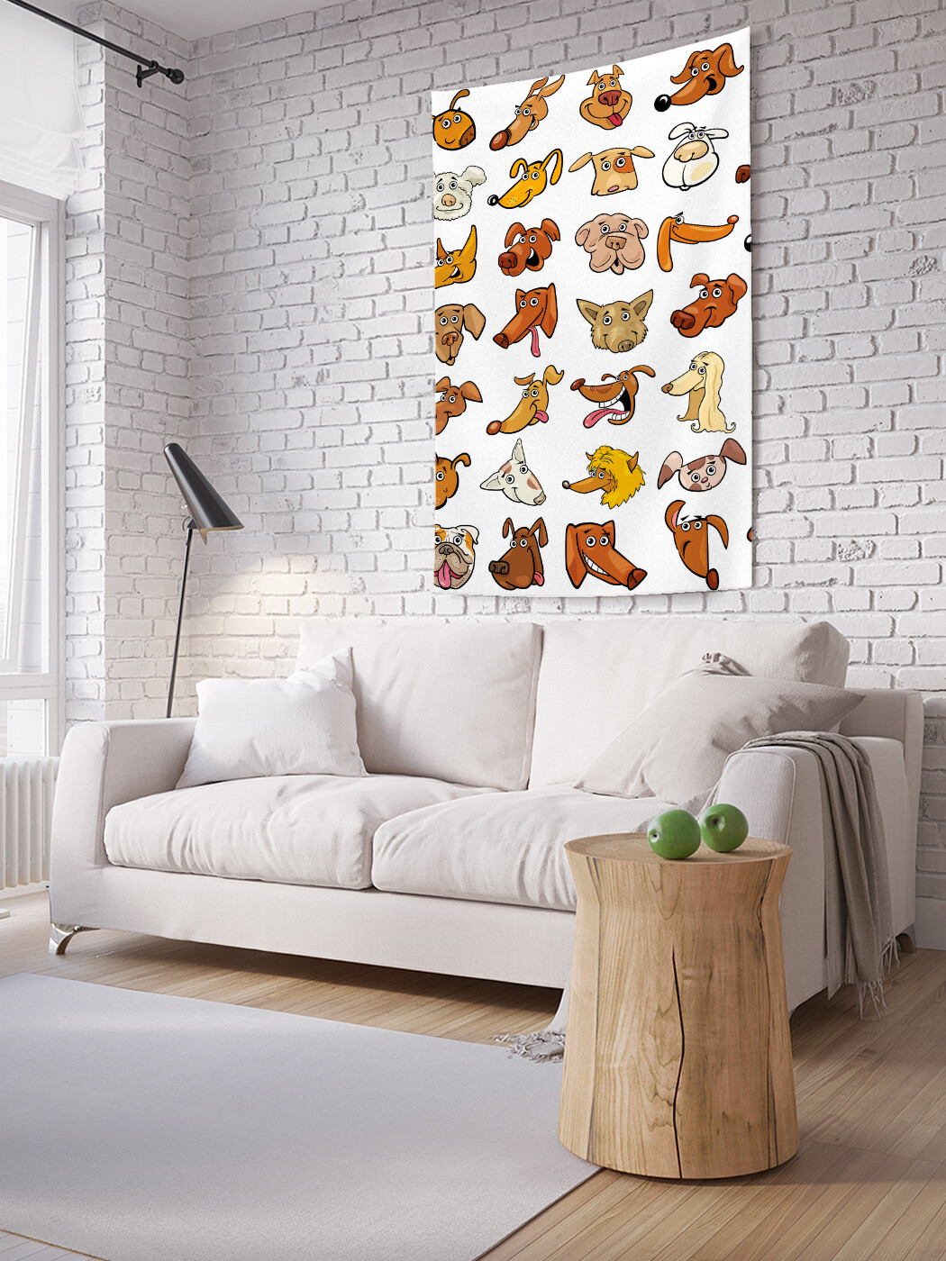 

Вертикальное фотопанно JoyArty Эмоциональные песики, из ткани, 150х200 см
