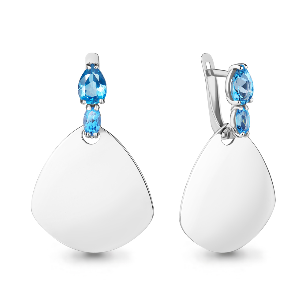

Серьги из серебра с топазом Aquamarine Aquamarine 4738405_925_р, 4738405_925_р