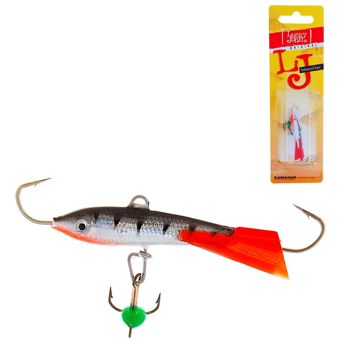 

Балансир Lucky John Classic 4, длина 40 мм, вес 6 г, цвет 12HRT, Разноцветный, Classic