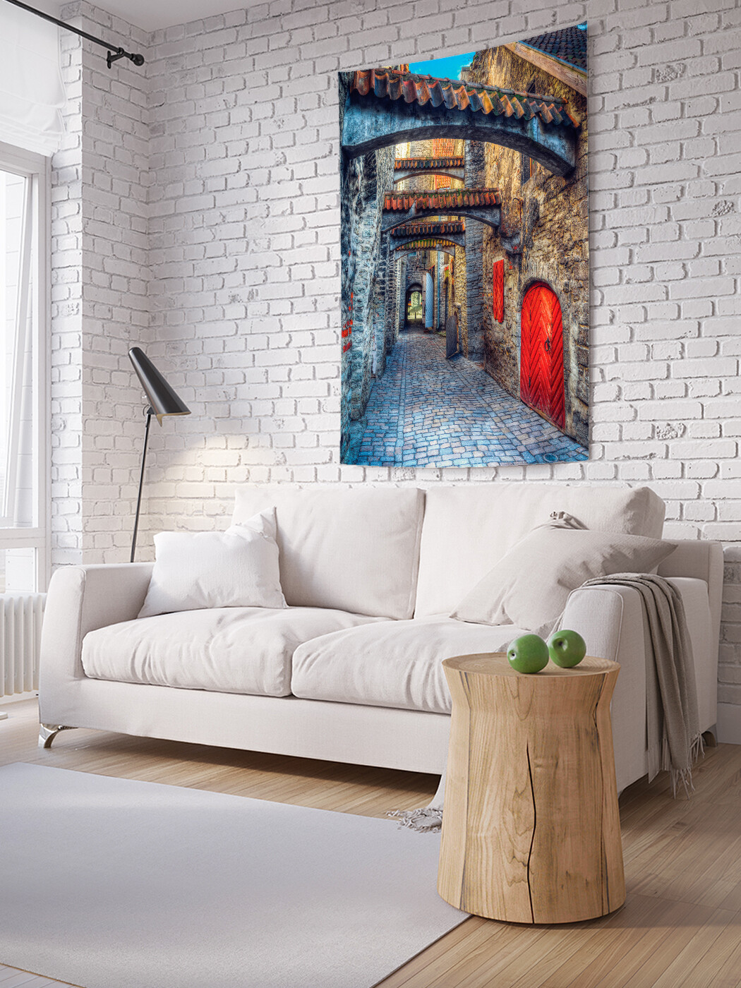 

Вертикальное фотопанно JoyArty Узкие каменные улицы, из ткани, 100х150 см