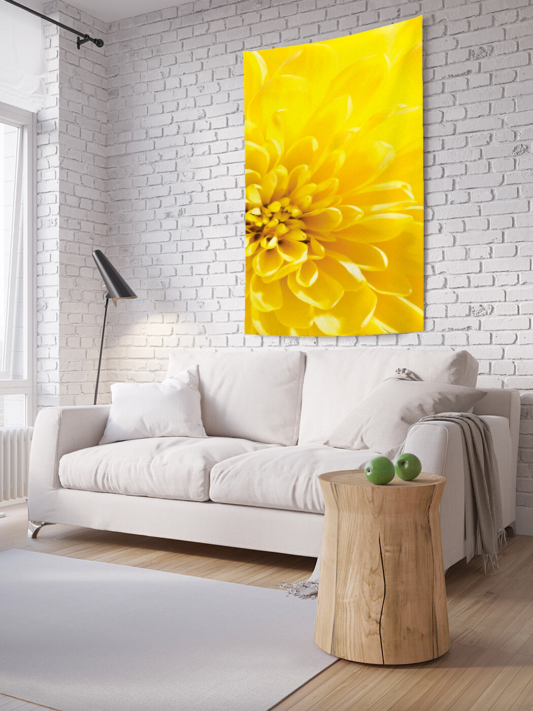 

Вертикальное фотопанно JoyArty Ослепительный цветок, из ткани, 100х150 см