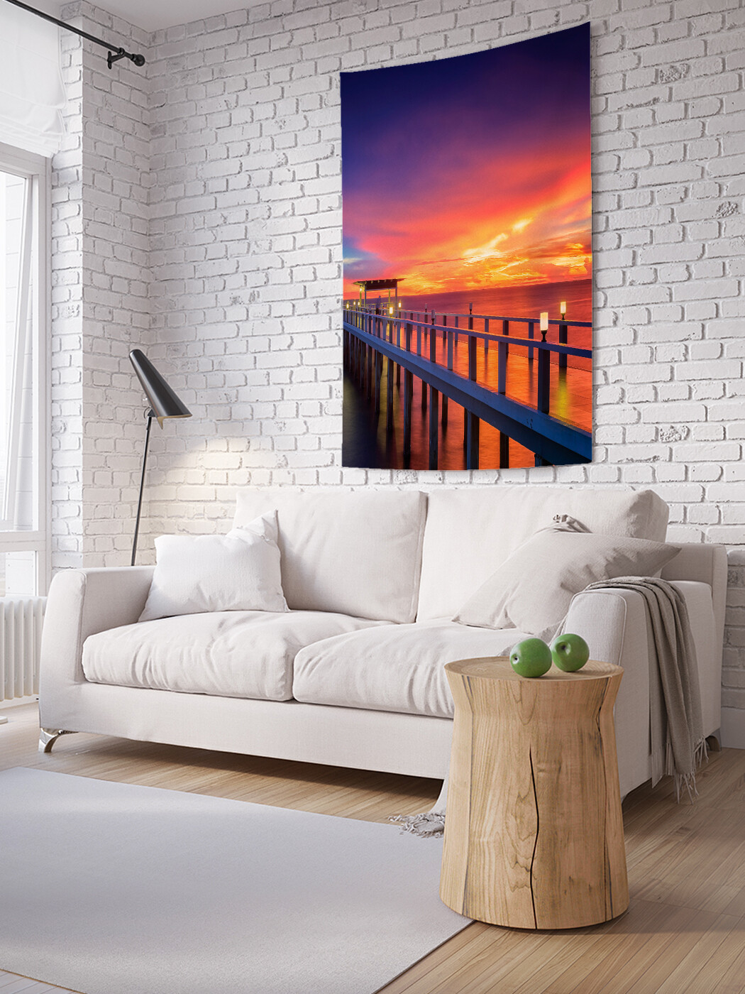 

Вертикальное фотопанно JoyArty Мост к середине моря, из ткани, 100х150 см