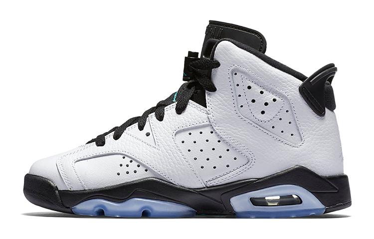 

Кроссовки унисекс Jordan Air Jordan 6 Retro White Jade Black белые 39 EU, Белый, Air Jordan 6 Retro White Jade Black