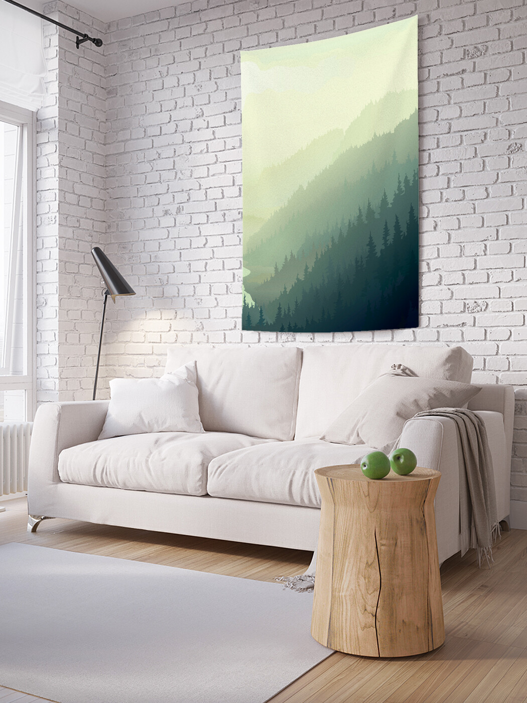 

Вертикальное фотопанно JoyArty Гора, покрытая лесом, из ткани, 150х200 см