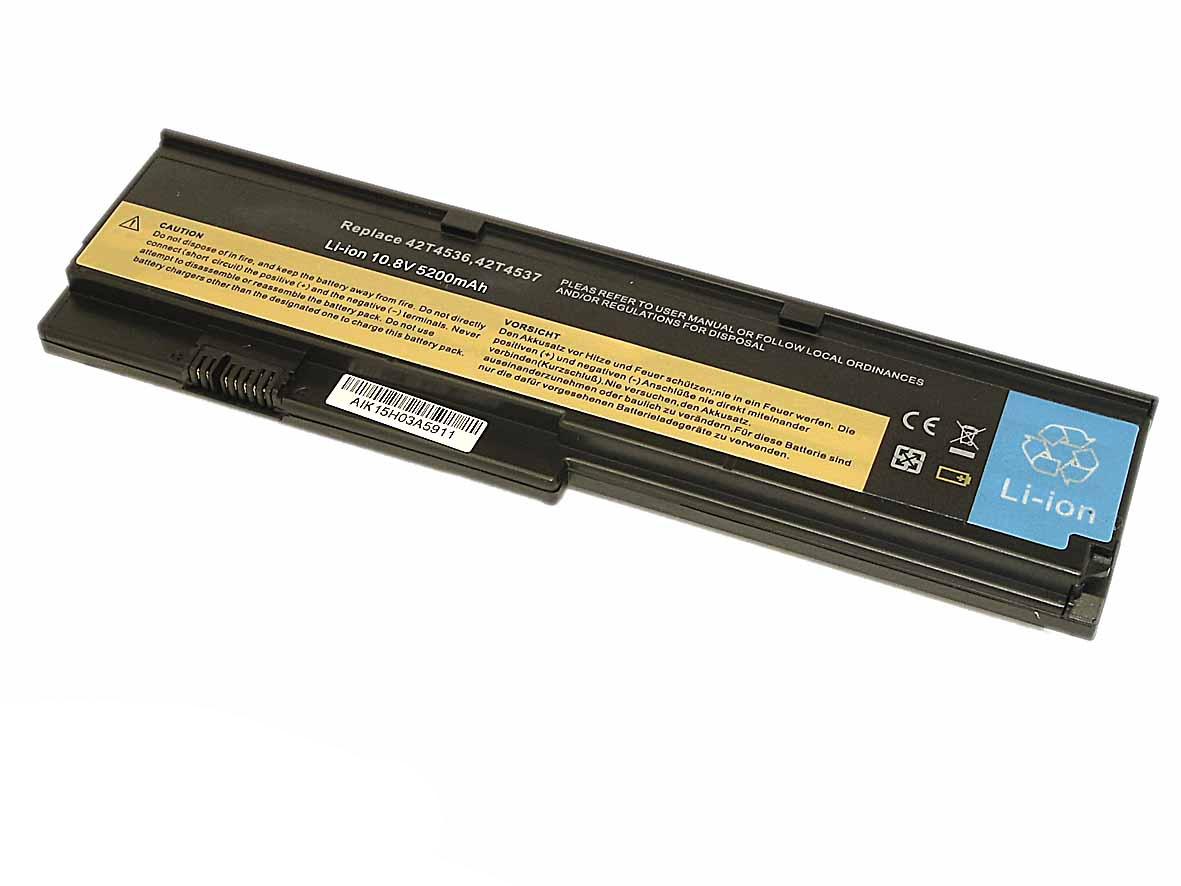 

Аккумуляторная батарея 42T4647, 42T4648, 43R9255 для ноутбуков Lenovo ThinkPad X200, X201