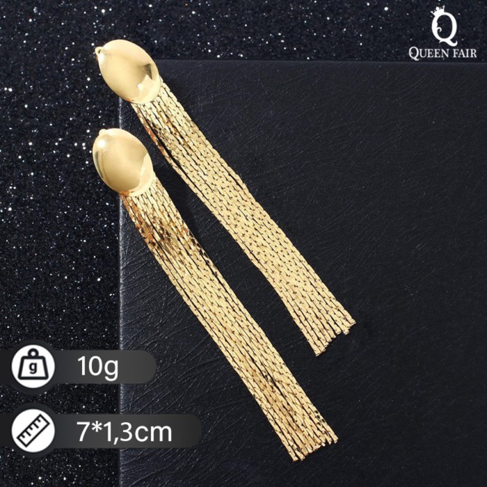 

Серьги подвески из бижутерного сплава Queen Fair 7449643, без вставки