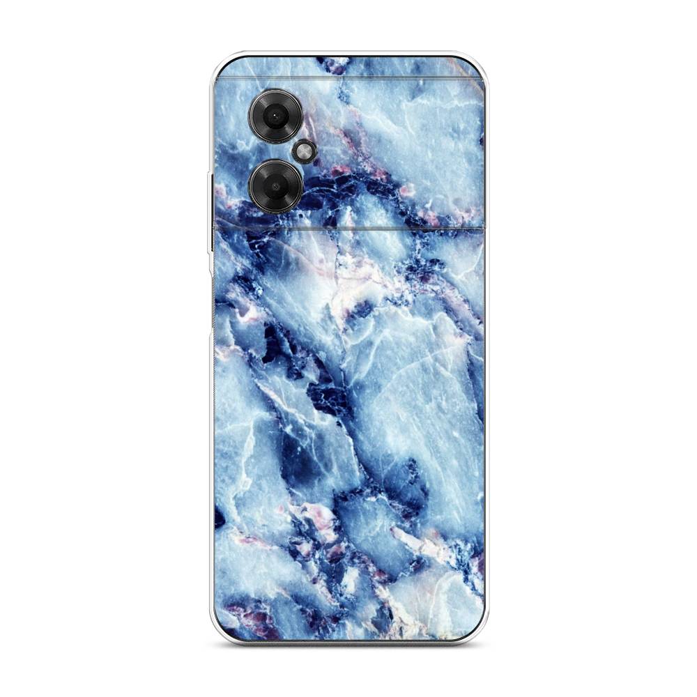 

Чехол на Xiaomi Poco M4 5G "Мрамор с синими прожилками", Синий, 316550-3