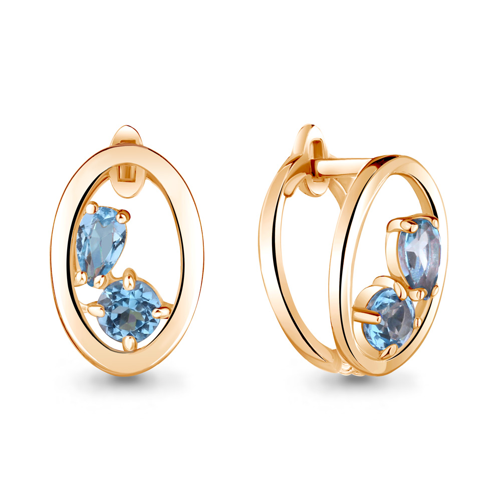 

Серьги из серебра с топазом Aquamarine Aquamarine 4733505_925_з, 4733505_925_з