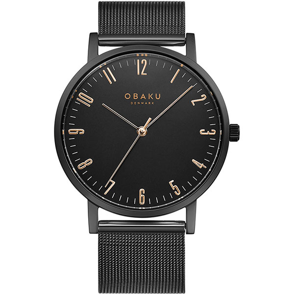 фото Наручные часы мужские obaku v248gxbbmb черные