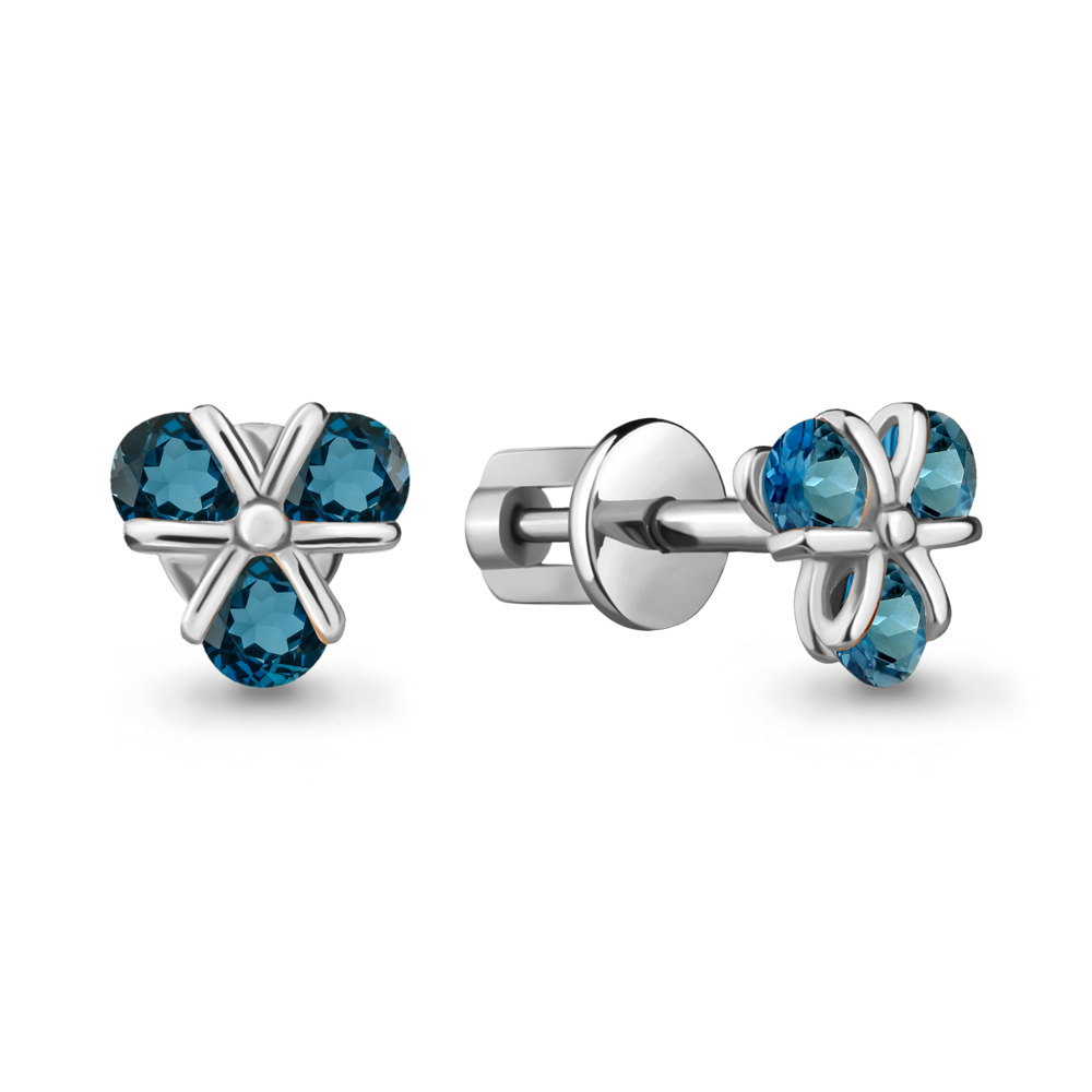 

Серьги из серебра с топазом Aquamarine Aquamarine 4727308_925_р, 4727308_925_р