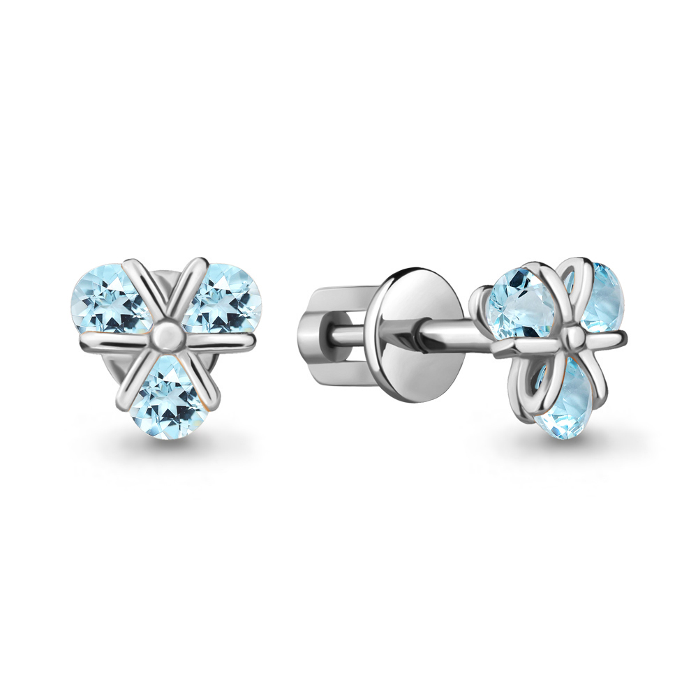 

Серьги из серебра с топазом Aquamarine Aquamarine 4727302_925_р, 4727302_925_р