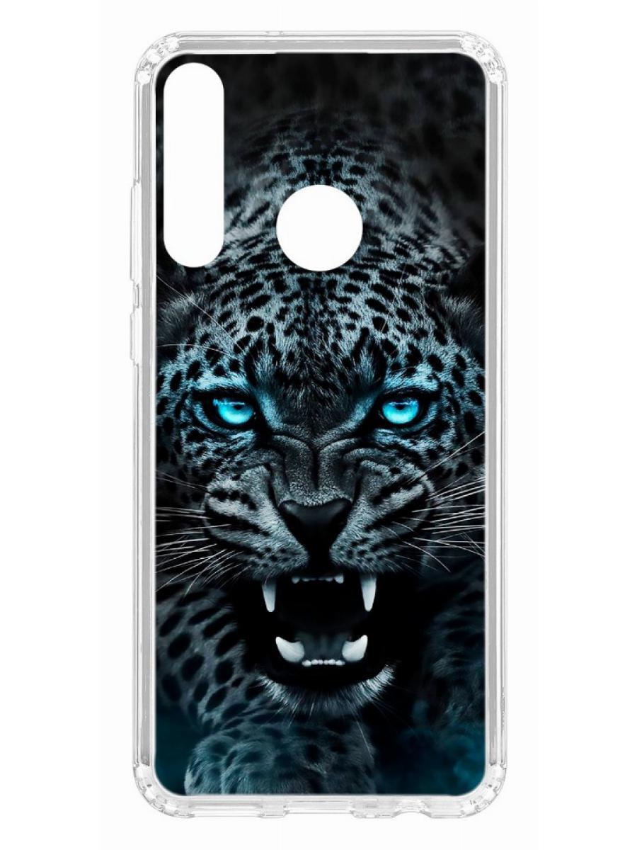 

Чехол на Huawei Y6p 2020 Kruche Print Дикий леопард