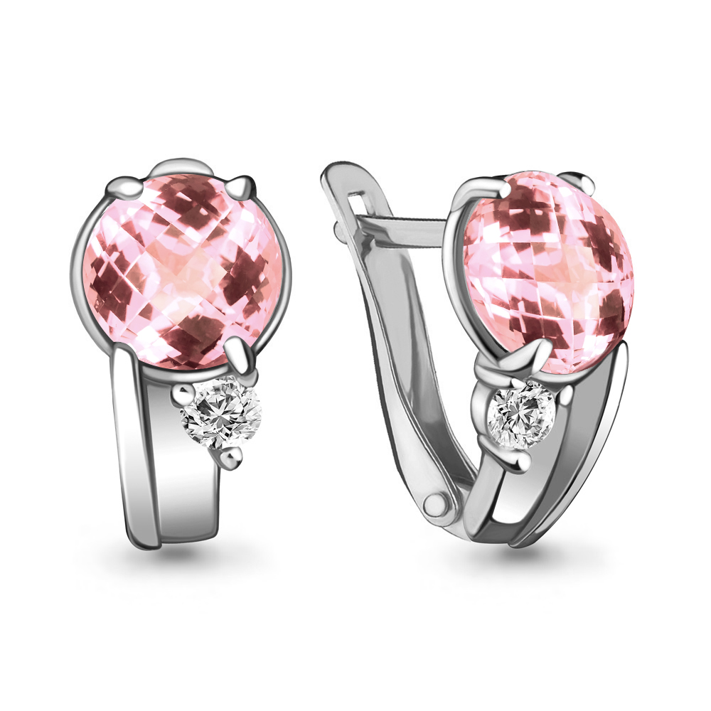 

Серьги из серебра с фианитом Aquamarine Aquamarine 4724790А_925_р, 4724790А_925_р