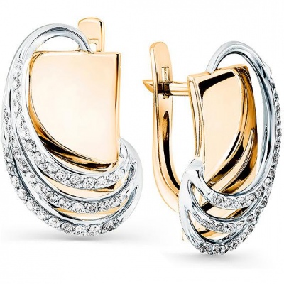 

Серьги из комбинированного золота с бриллиантом Master Brilliant 2-407843-00-70, 2-407843-00-70