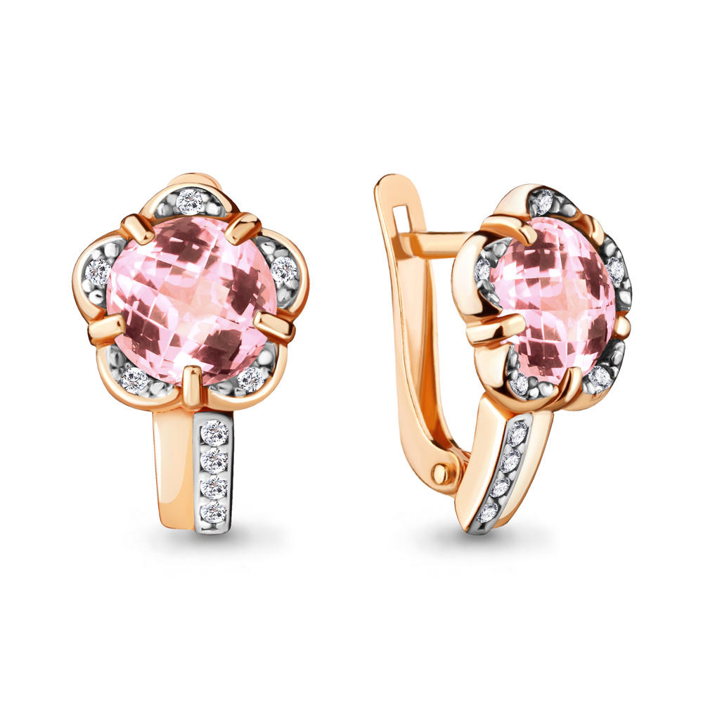 

Серьги из серебра с фианитом Aquamarine Aquamarine 4724490А_925_з, 4724490А_925_з