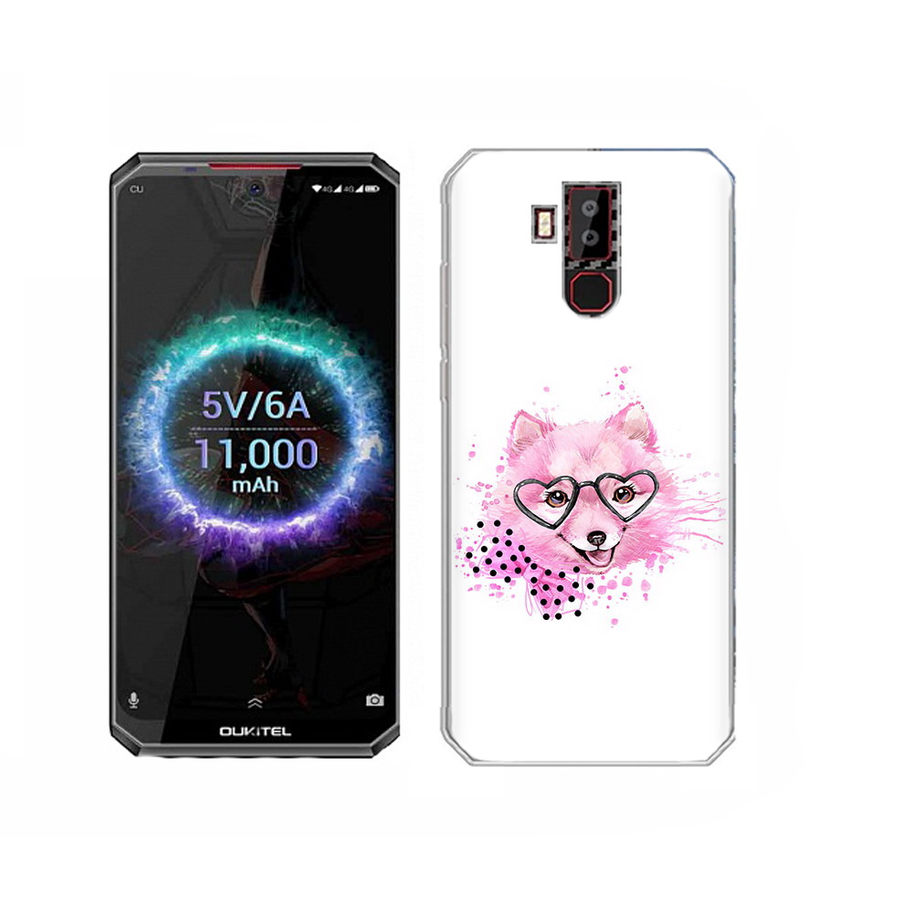 

Чехол MyPads Tocco для Oukitel K13 Pro розовый волченок, Прозрачный, Tocco