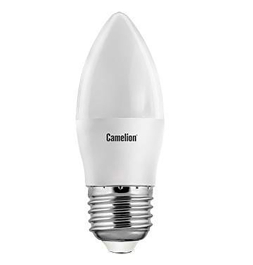 

Лампа светодиодная CAMELION, E27, 8W, 3000K, "Свеча", арт. 575462 - (10 шт.)
