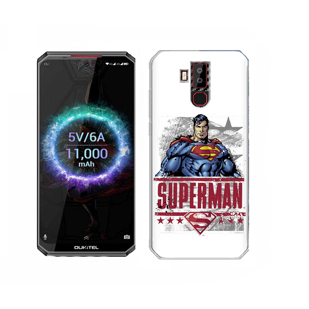 

Чехол MyPads Tocco для Oukitel K13 Pro рисунок супермен, Прозрачный, Tocco
