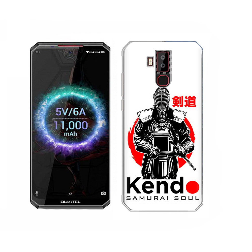 

Чехол MyPads Tocco для Oukitel K13 Pro рисованый самурай, Прозрачный, Tocco