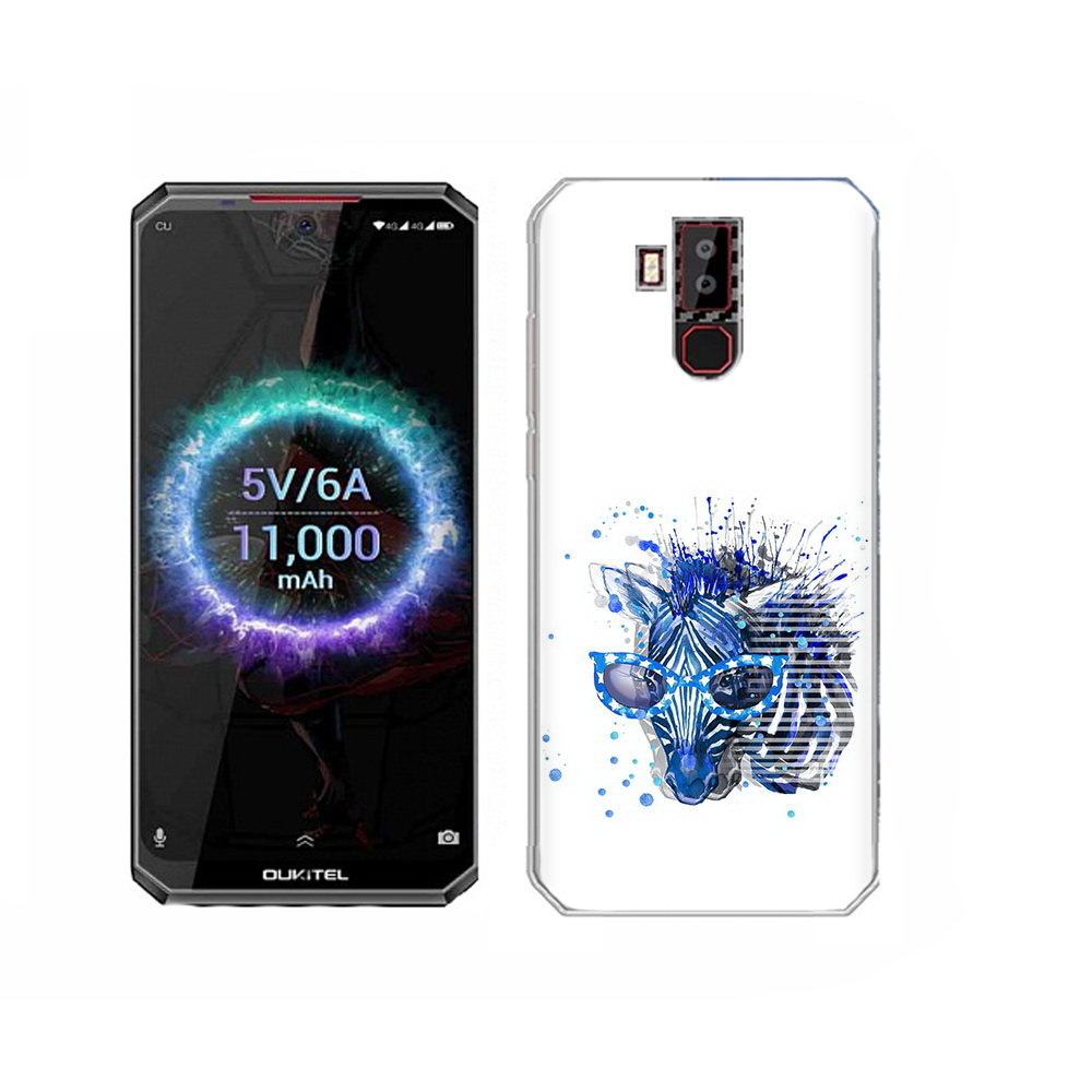 

Чехол MyPads Tocco для Oukitel K13 Pro расплывчатая зебра, Прозрачный, Tocco