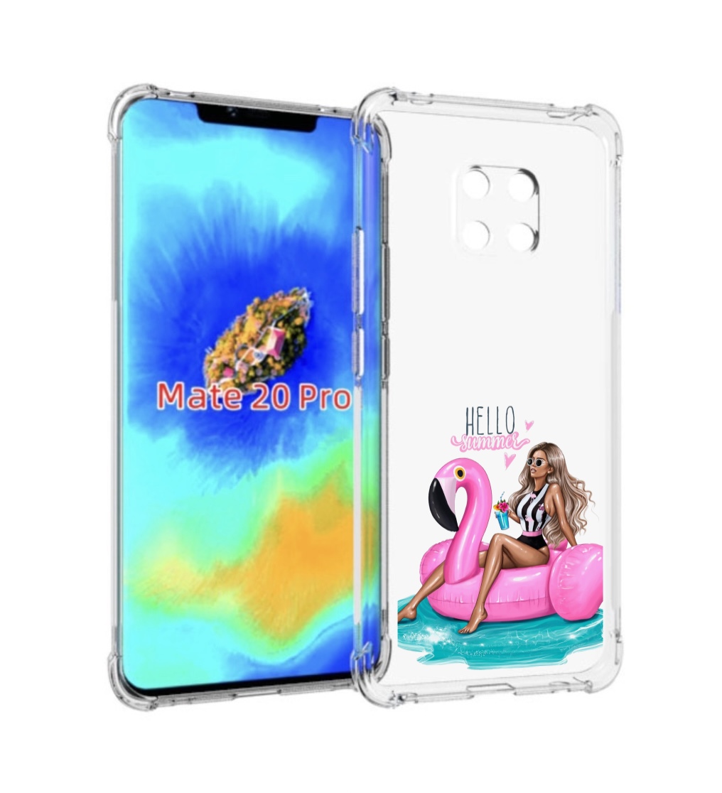 

Чехол MyPads Hello-summer для Huawei Mate 20 Pro/Mate 20 RS 6.39, Прозрачный, Tocco