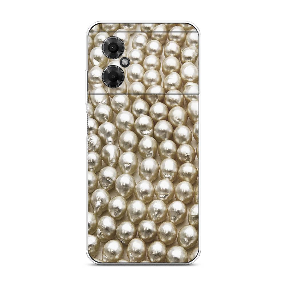 

Чехол на Xiaomi Poco M4 5G "Жемчуг", Бежевый, 316550-3