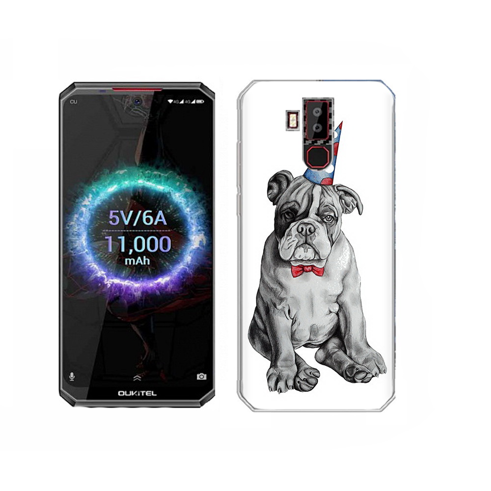 

Чехол MyPads Tocco для Oukitel K13 Pro праздничный щенок, Прозрачный, Tocco