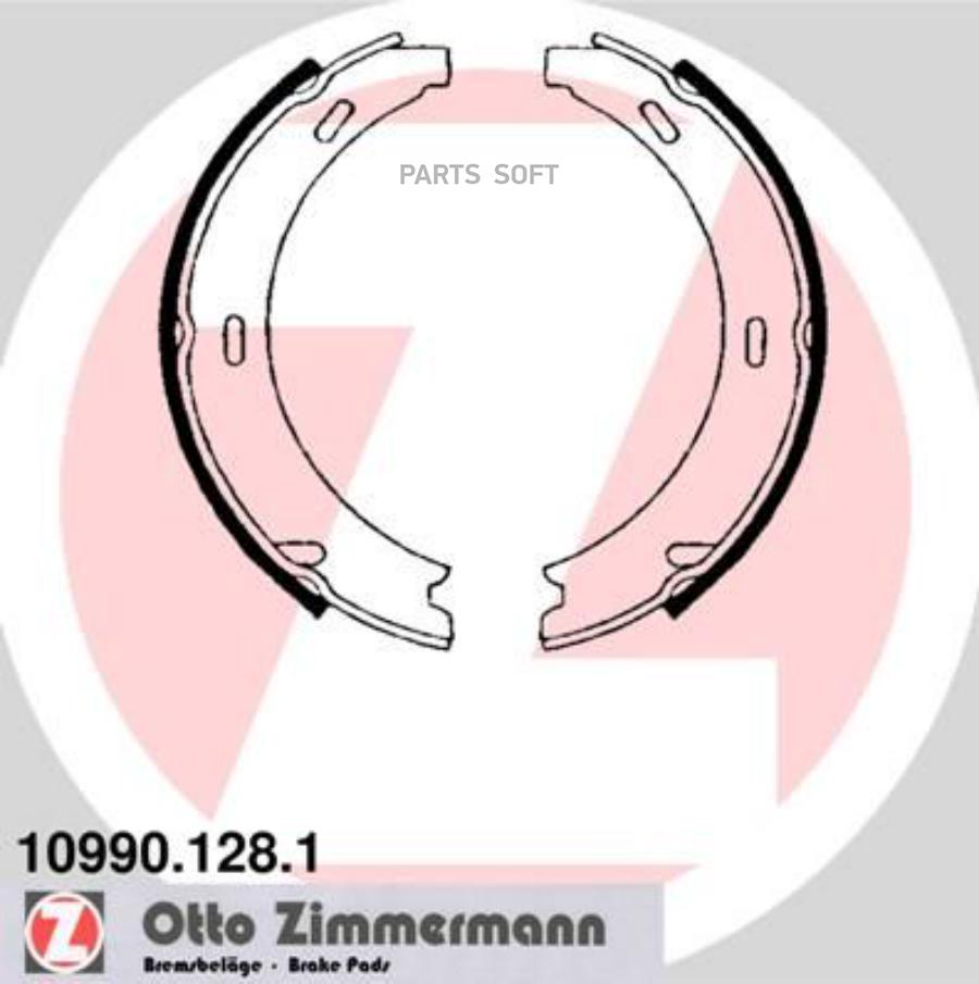 

Колодки торм.бараб. 1шт ZIMMERMANN 10990.128.1