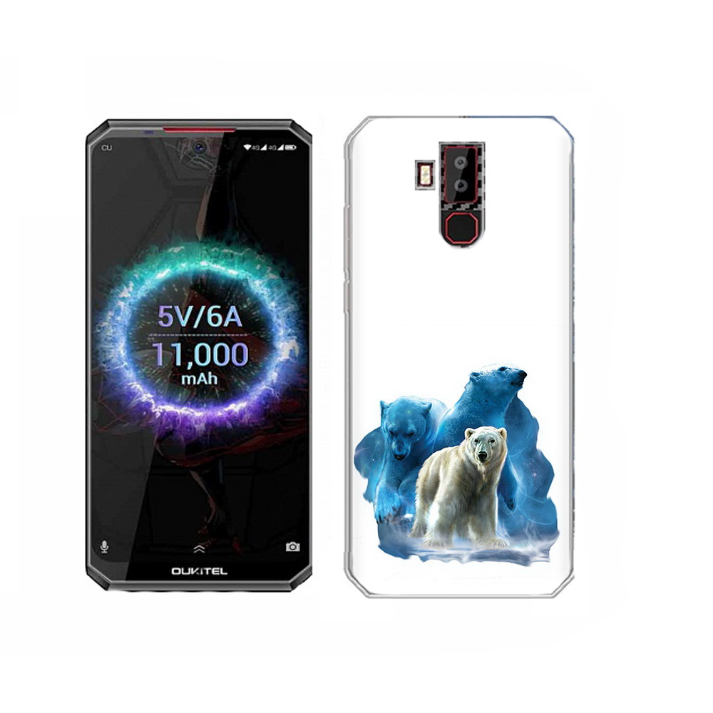

Чехол MyPads Tocco для Oukitel K13 Pro полярный медведь, Прозрачный, Tocco