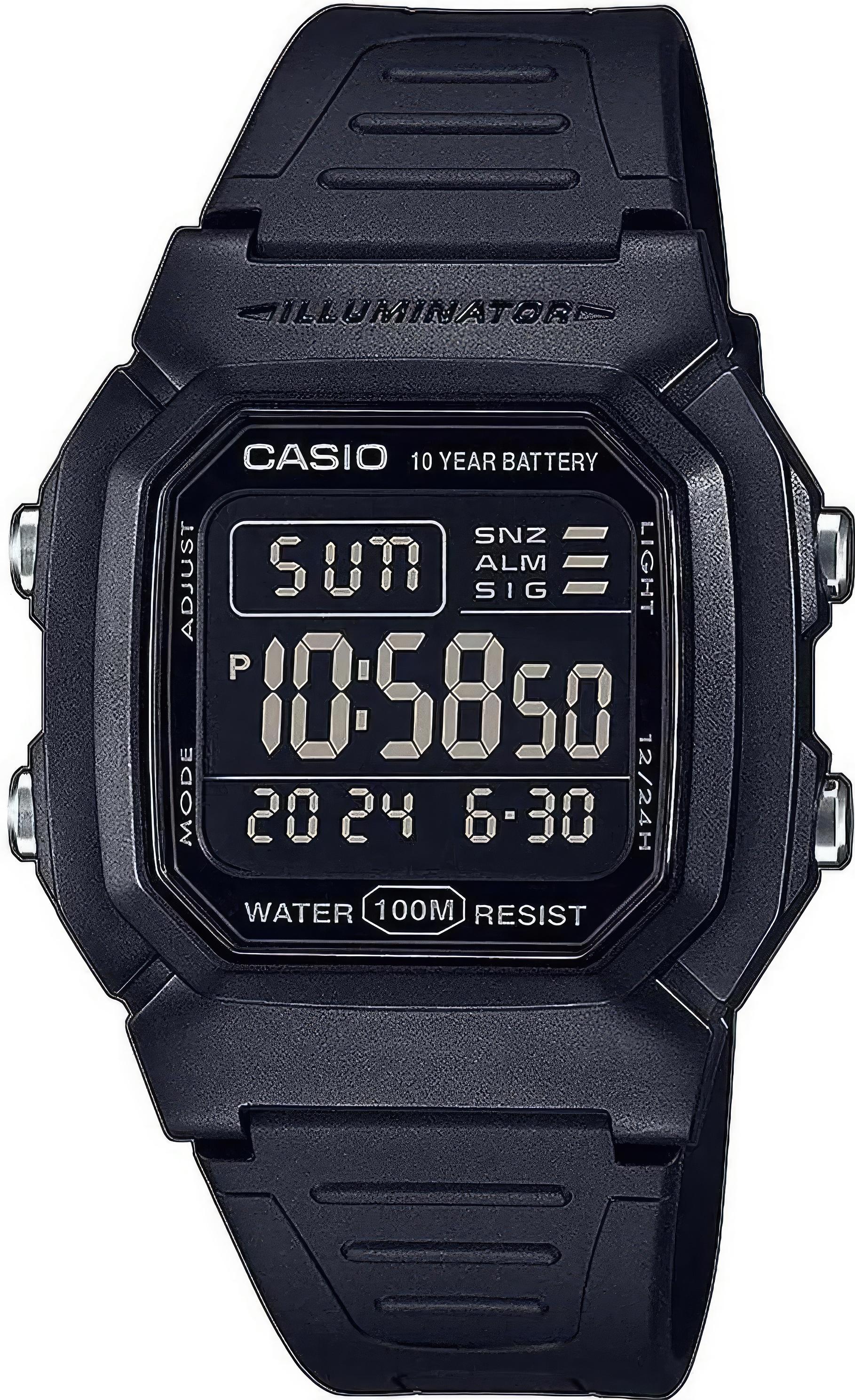 

Наручные часы мужские Casio W-800H-1B, W-800H-1B