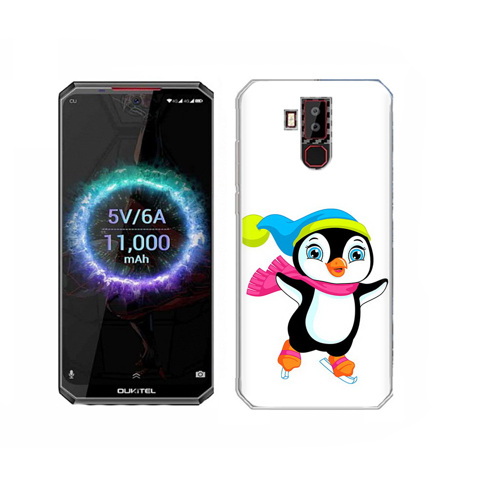 

Чехол MyPads Tocco для Oukitel K13 Pro пингвин на коньках, Прозрачный, Tocco