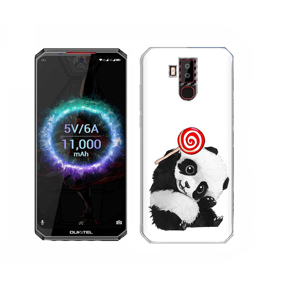 

Чехол MyPads Tocco для Oukitel K13 Pro панда с леденцом, Прозрачный, Tocco