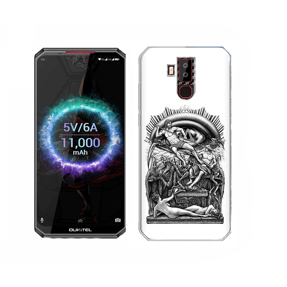 

Чехол MyPads Tocco для Oukitel K13 Pro оракул черно белый, Прозрачный, Tocco