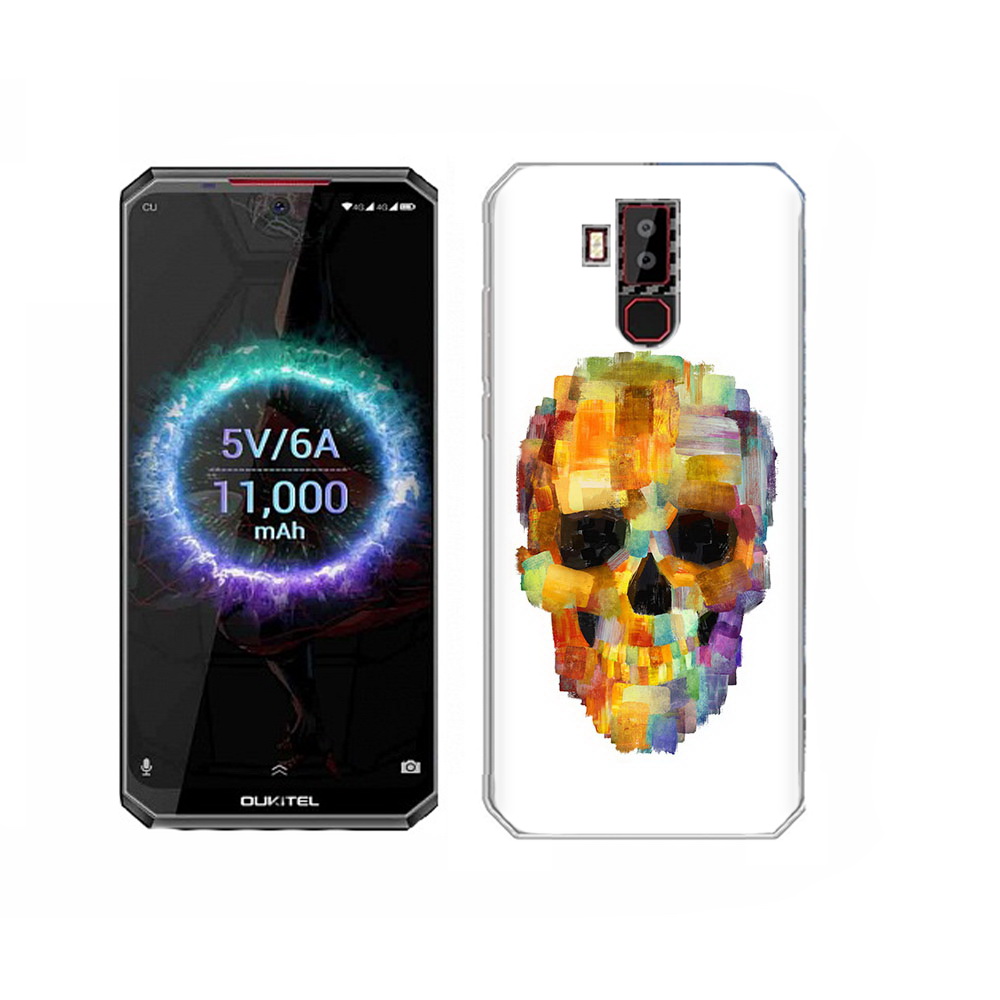 

Чехол MyPads Tocco для Oukitel K13 Pro нарисованный череп, Прозрачный, Tocco