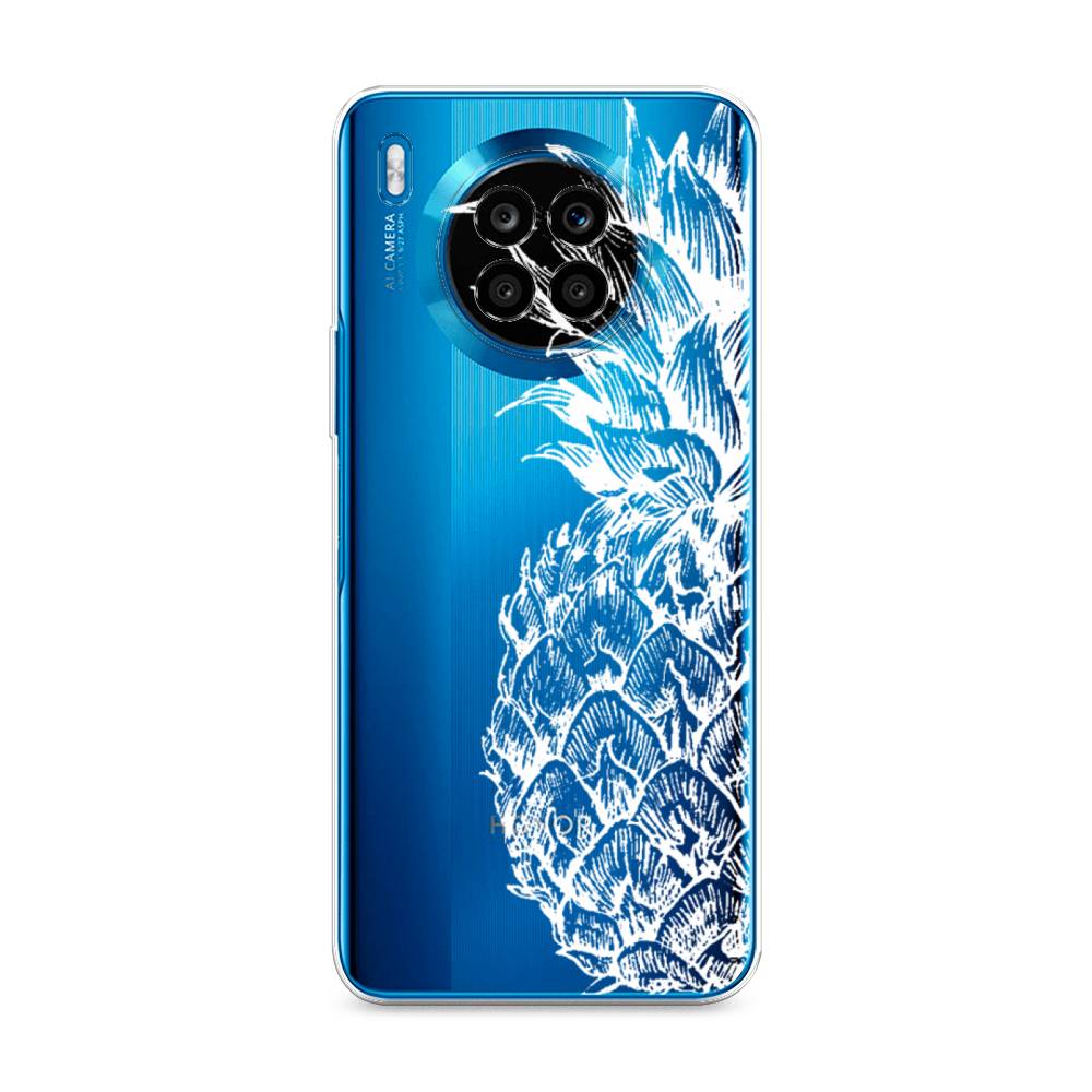 

Чехол Awog на Honor 50 Lite "Ананас графика белая", Белый, 6106450-10
