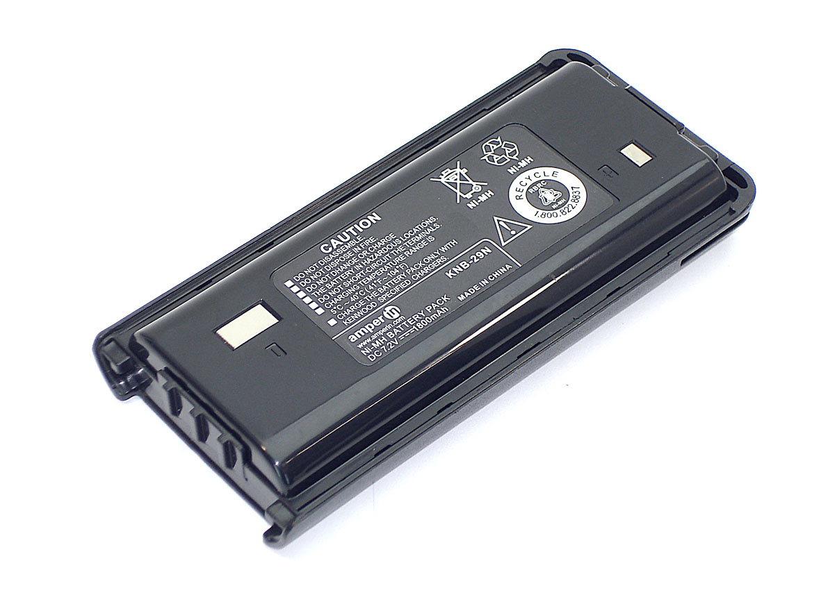 фото Аккумулятор amperin для kenwood nx-240, nx-340, tk-2200 (knb-29) 1800mah, 7.2v ni-mh